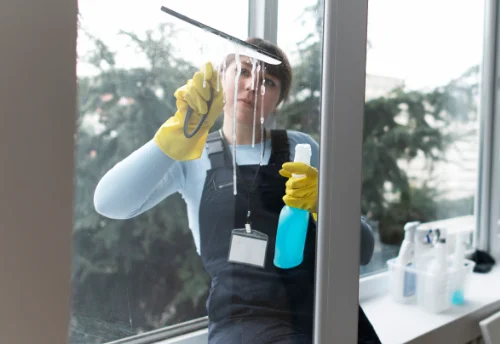 Nettoyage de vitres intérieures et extérieures à Pléboulle